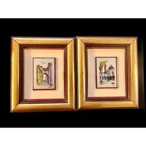 Vintage Italian Giefte Copper Engraving Art Prints 2